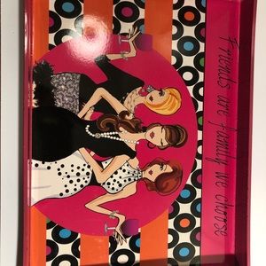 Girlfriend serving tray